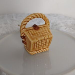 Vtg. Goebel Miniature Picnic Basket